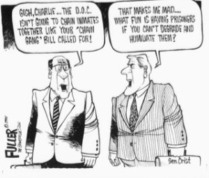 A real political cartoon that ran in Florida newspapers in 1995.